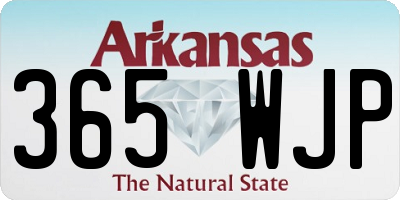 AR license plate 365WJP