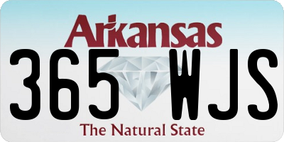 AR license plate 365WJS