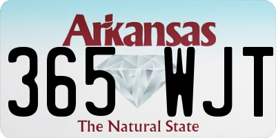 AR license plate 365WJT