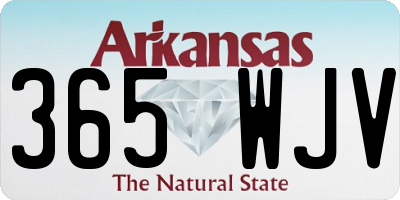 AR license plate 365WJV