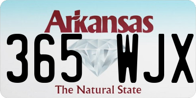 AR license plate 365WJX