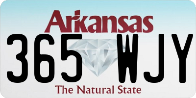 AR license plate 365WJY