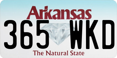 AR license plate 365WKD