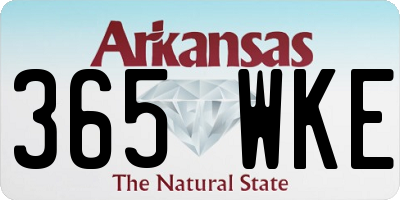 AR license plate 365WKE