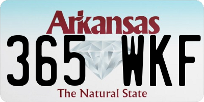 AR license plate 365WKF