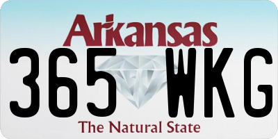 AR license plate 365WKG