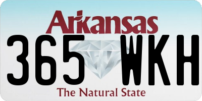 AR license plate 365WKH