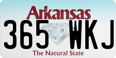 AR license plate 365WKJ