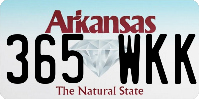 AR license plate 365WKK