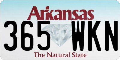 AR license plate 365WKN