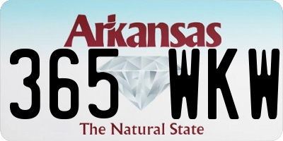 AR license plate 365WKW