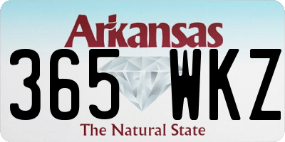 AR license plate 365WKZ