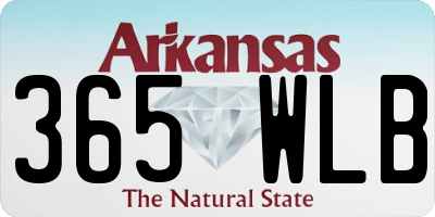 AR license plate 365WLB