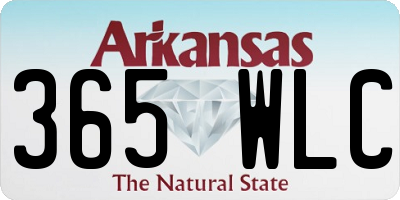 AR license plate 365WLC