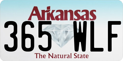 AR license plate 365WLF