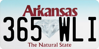 AR license plate 365WLI