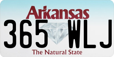 AR license plate 365WLJ