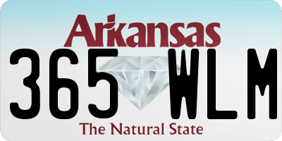 AR license plate 365WLM