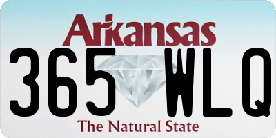 AR license plate 365WLQ