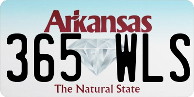AR license plate 365WLS