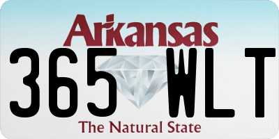AR license plate 365WLT