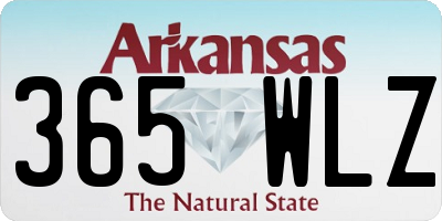 AR license plate 365WLZ