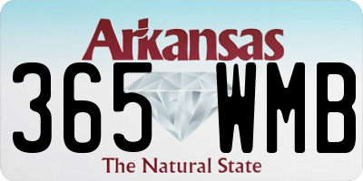 AR license plate 365WMB
