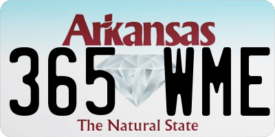 AR license plate 365WME