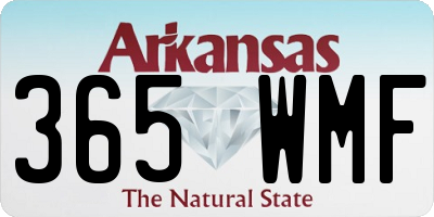 AR license plate 365WMF
