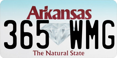 AR license plate 365WMG