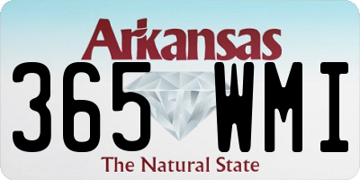 AR license plate 365WMI
