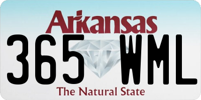 AR license plate 365WML