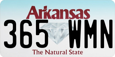AR license plate 365WMN