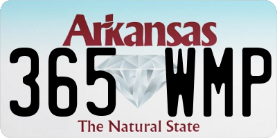 AR license plate 365WMP