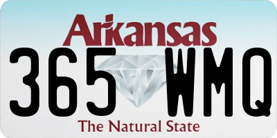 AR license plate 365WMQ