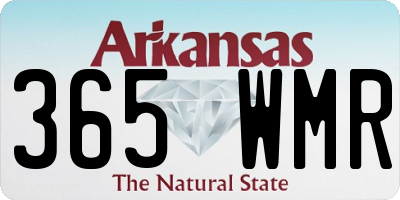 AR license plate 365WMR