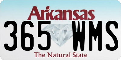 AR license plate 365WMS