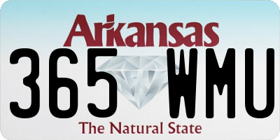 AR license plate 365WMU