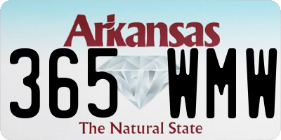 AR license plate 365WMW