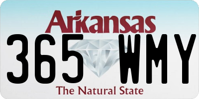 AR license plate 365WMY