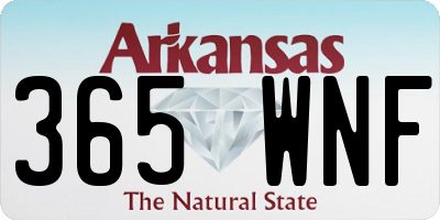AR license plate 365WNF