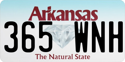 AR license plate 365WNH