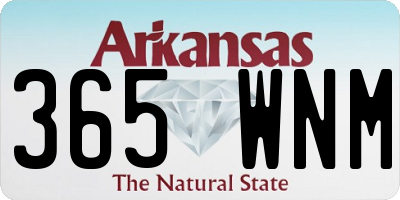 AR license plate 365WNM