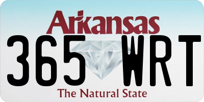 AR license plate 365WRT