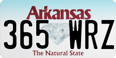 AR license plate 365WRZ