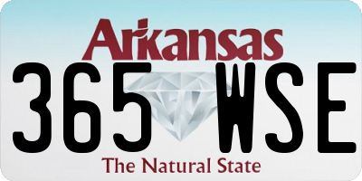 AR license plate 365WSE
