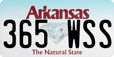 AR license plate 365WSS