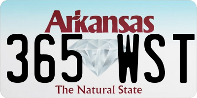 AR license plate 365WST