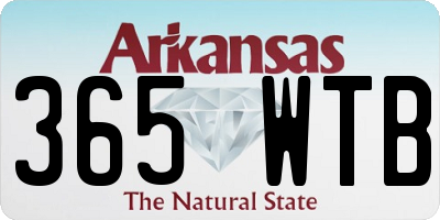 AR license plate 365WTB