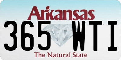 AR license plate 365WTI